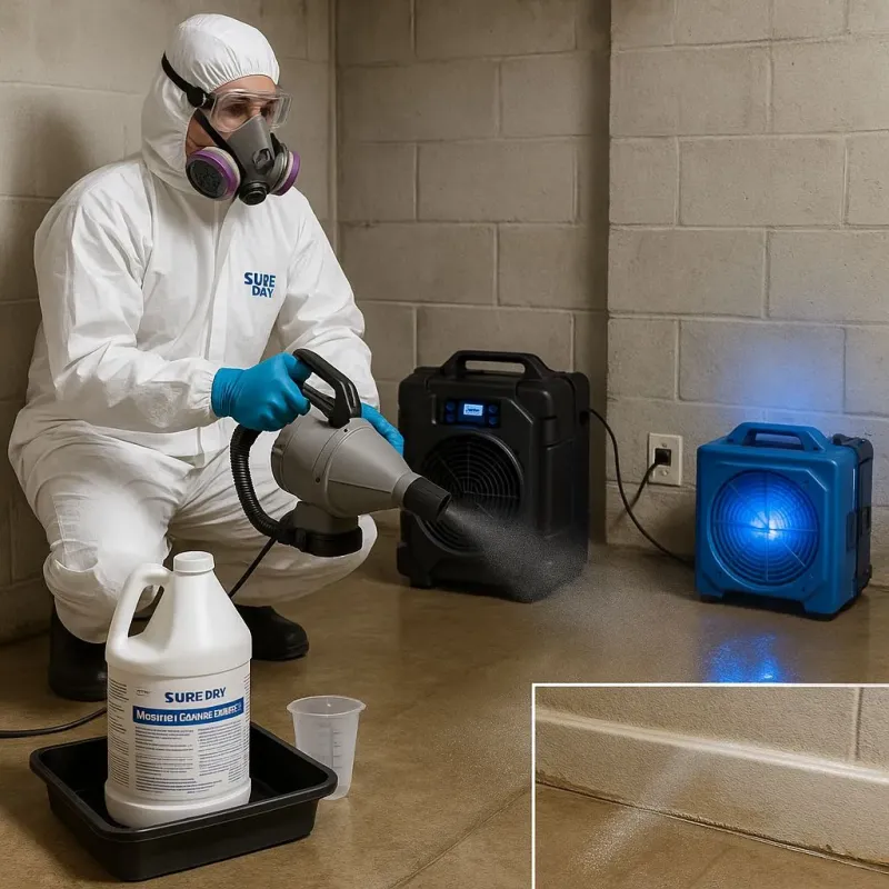 Sanitization and Odor Removal process in Rosemont, CA